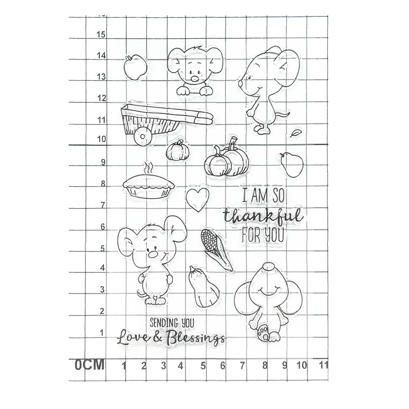 Wholesale most popular cute mouse shape clear stamp (3)