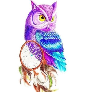 Vente en gros de peinture de hibou par numéros d'art mural