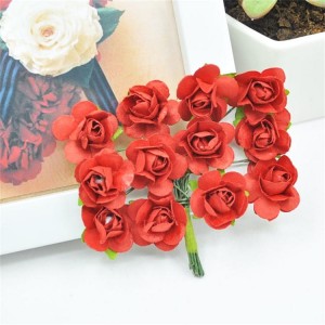 JSPF004 Wholesale artificial flower rose paper flowers for decoration