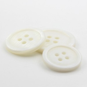 BSB001 Großhandel runde Nähknöpfe Natual Shell White Buttons für Kleidung