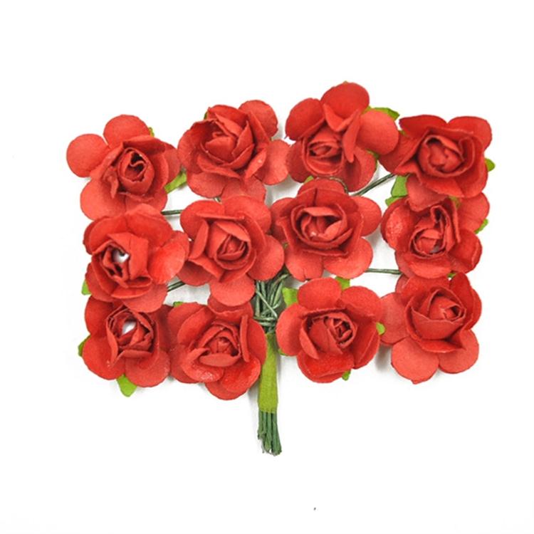 ODM High Quality Daisy Embossing Folder Factories –  JSPF004 Wholesale artificial flower rose paper flowers for decoration – JS Crafts