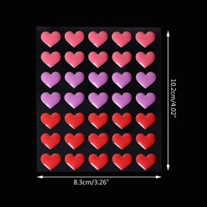 Wholesale heart design enamel dot sticker for DIY