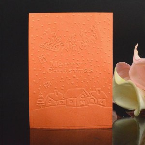 Christmas DIY qauv ntawv scrapbook embossing nplaub tshev
