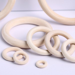 AWR0801 Hindi Natapos na Solid Wooden Ring para sa Craft