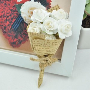 JSPF001 Wholesale artificial rose paper flower for decoration