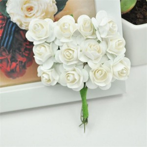 JSPF001 Wholesale artificial rose paper flower for decoration