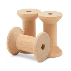 Custom Design Unfinished Wooden Spools For Crafts