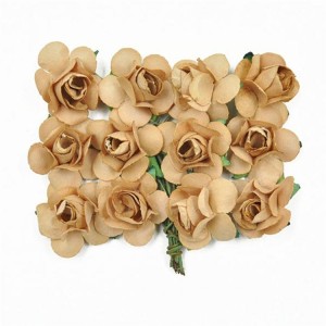 JSPF002 Wholesale handmade rose paper flower for wedding decoration