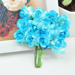 JSPF003 Wholesale handmade paper flower rose for table decoration