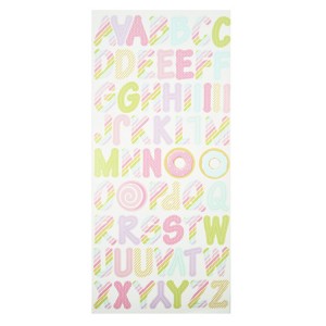 Hot sale alphabet letter paper sticker para sa DIY scrapbooking