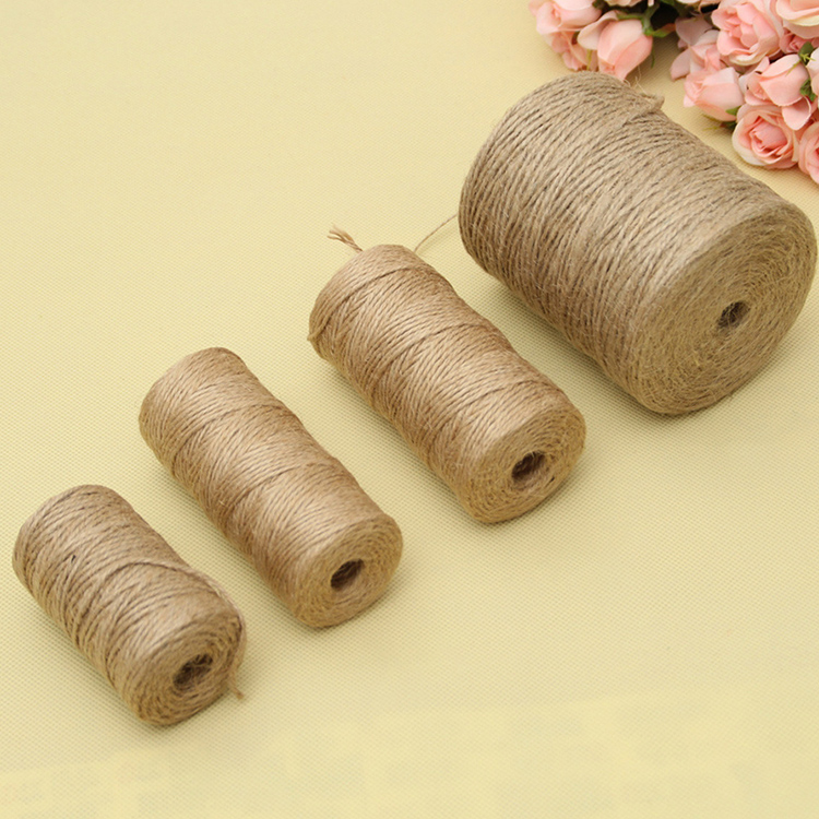 China wholesale Christmas Embossing Folders Supplier –  JSJR003 DIY natural jute twine arts crafts gift string hemp rope for decoration – JS Crafts