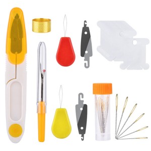 JHEK002 DIY Sewing Accessory Tools Kit Embroidery Pen Punch Needle Kit Craft Cross Stitch