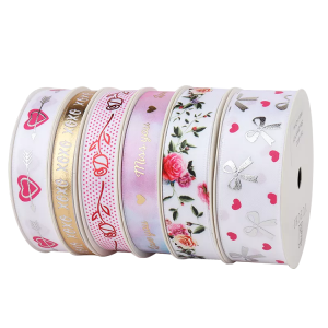 HILEADERS HLD888 3mm-100mm Kub Muag Muaj yeeb yuj Polyester Satin Ribbon