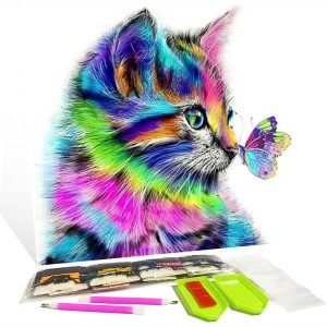 DIY Tsiaj Tag Nrho Pob Zeb Diamond rau Cov Neeg Laus Cov Me Nyuam Pib 5D Pob Zeb Diamond Painting