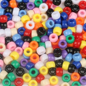 BPB001 DIY Multi-Colored Pony Beads Yas hlaws rau Bracelet Ua