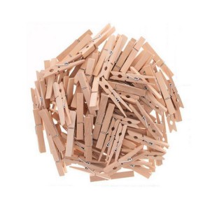 Natural wood color wooden peg wood clothespins for decoration