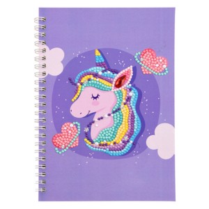 Salmenta beroa Unicorn Inprimatutako Koadernoa DIY Diamante Pintura Koadernoa Handizkako