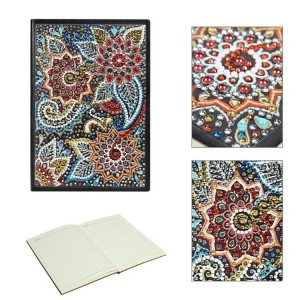 Carnet de notes avec couverture en cuir, bricolage, forme spéciale, peinture diamant 5D, Kits pour cadeau