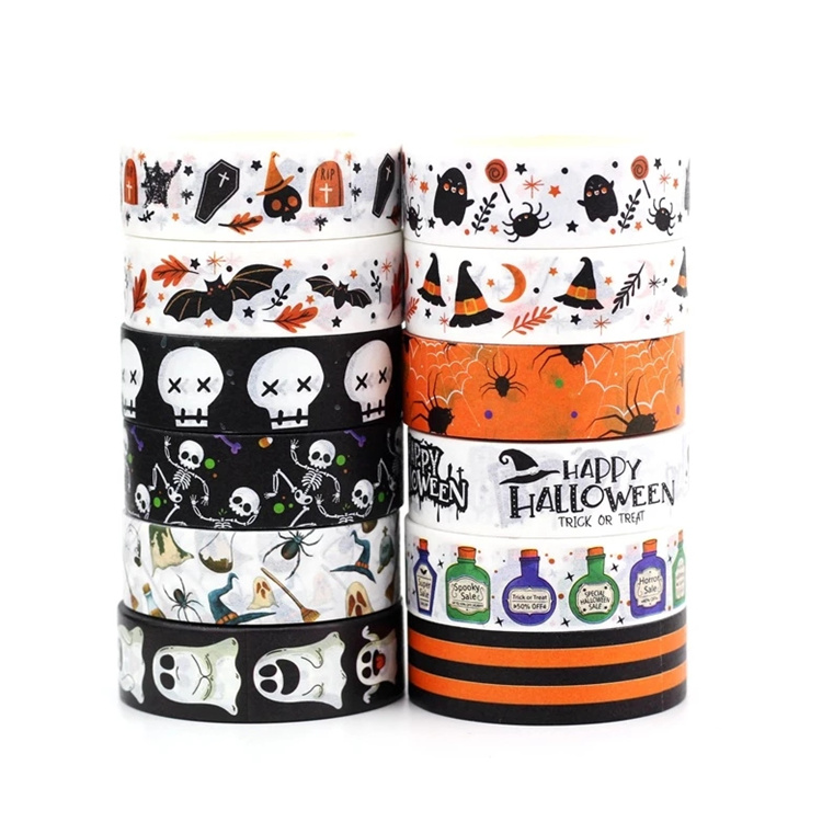 China wholesale Envelopes For 4×6 Cards Manufacturers –  BWT001 High Quality Halloween Washi Tape Set for DIY Scrapbook  – JS Crafts