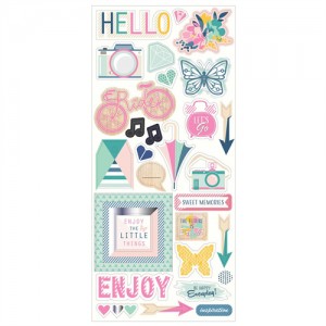 Samolepicí samolepky z dřevotřísky pro svépomocné řemeslo pro scrapbooking a cardmaking