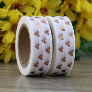 BWT002 Custom Pattern Printed Kub Ntawv Nyiaj Washi Daim kab xev rau DIY Kho kom zoo nkauj