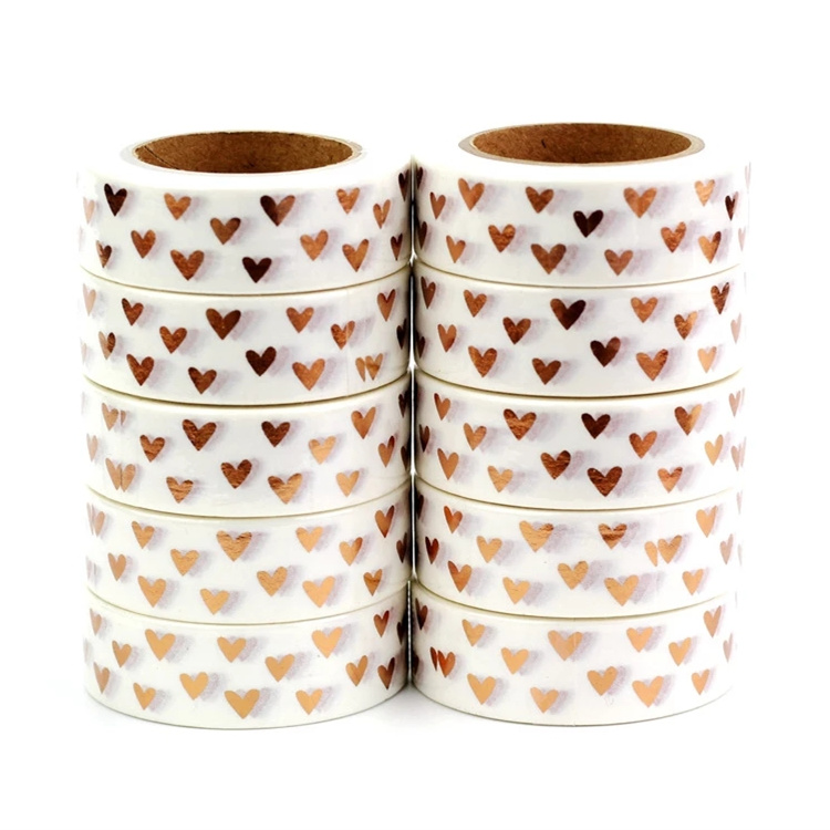 ODM High Quality Clips Suppliers –  BWT002 Custom Pattern Printed Gold Foil Washi Tapes for DIY Decoration – JS Crafts