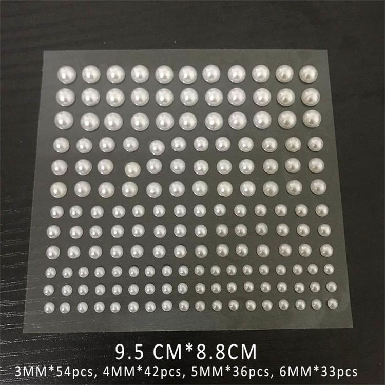 ODM High Quality Gold Stamp Ink Pad Manufacturer –  DIY round shape pearl sticker for DIY craft – JS Crafts