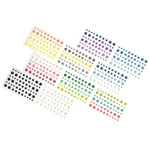 DIY colorful self- adhesive enamel dots sticker for scrapbooking