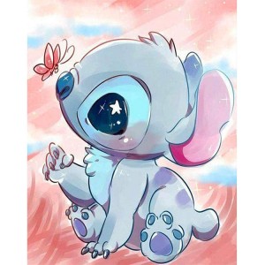 Böyüklər üçün Stitch Ev Divar Dekorasiyası Hədiyyə Almaz Rəsm Dəstləri