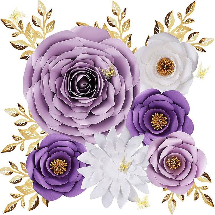 ODM High Quality Embossing Folder Manufacturer –  Decorations for Wall 3D Artificial Fake Paper Flowers – JS Crafts