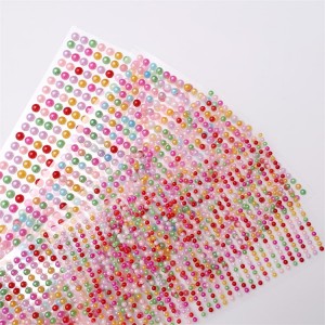 isitika se-wholesale pearl stickers self adhesive scrapbooking stickers