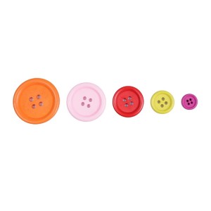 BWB002 Различни цветни кръгли копчета за изработка Дървени копчета за Направи си сам