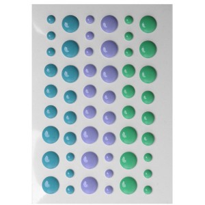 Wholesale custom self-adhesive color enamel dots sticker for scrapbooking