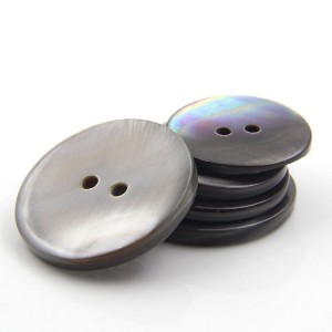 DIY सिलाई शिल्प के लिए BSB002 उच्च गुणवत्ता वाले गोल 2 छेद वाले प्राकृतिक शैल बटन