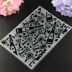 Christmas DIY qauv ntawv scrapbook embossing nplaub tshev