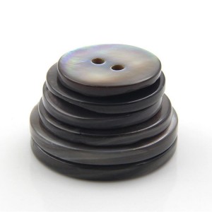 BSB002 Висококачествени кръгли копчета с 2 дупки от естествена черупка за Направи си сам шевни занаяти