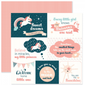 BSPD002 Star Baby Girl Meji-apa Àpẹẹrẹ Paper Paper fun Scrapbooking