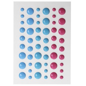 Wholesale custom self-adhesive color enamel dots sticker for scrapbooking