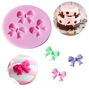 BSM001 High Quality Bowknot Silicone Mold for Cake Making