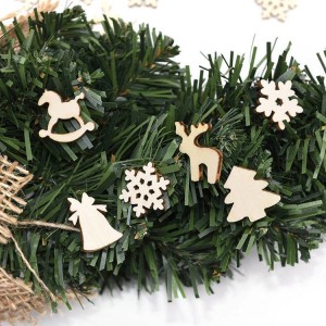 BWS002 DIY Unfinished Christmas Ornaments Wooden Cutous for Crafts