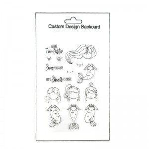 Custom clear stamp with my little dreamer shape design