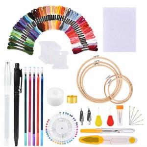 JHEK002 DIY Sewing Accessory Tools Kit Embroidery Pen Punch Needle Kit Craft Cross Stitch