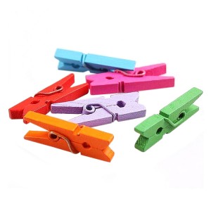 Kev cai xim ntoo clips ntoo clothespins rau kho kom zoo nkauj