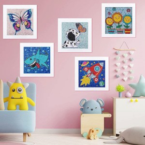 Ntxim hlub Tag Nrho Laum Beginners DIY Arts thiab Crafts rau Kids 5D Pob Zeb Diamond Painting