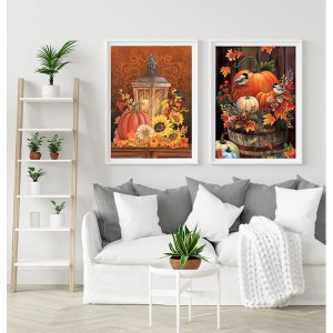 DIY Halloween rau Cov Neeg Laus Tag Nrho Pob Zeb Diamond Painting