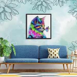 DIY Tsiaj Tag Nrho Pob Zeb Diamond rau Cov Neeg Laus Cov Me Nyuam Pib 5D Pob Zeb Diamond Painting