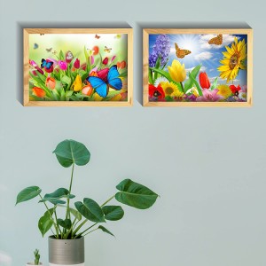 8CP52 Npauj Npaim thiab Paj Round Tag Nrho Lub Tsev Phab Ntsa Decor 5d Pob Zeb Diamond Painting