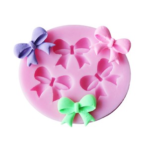 BSM001 Kounga Teitei Bowknot Silicone Mold mo te Hanga Keke