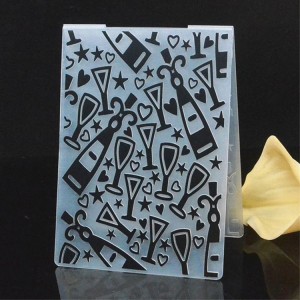 Christmas DIY qauv ntawv scrapbook embossing nplaub tshev