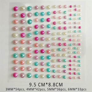 wholesale colorful pearl sticker for craft